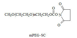 mPEG-Succinimidyl Carbonate, MW 2K, 5K, 10K, 20K 100mg of each