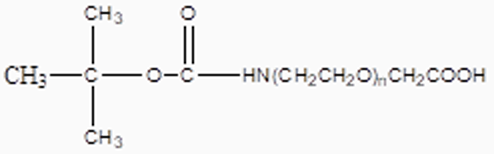 Laysan Bio tBOC-NH-PEG-CM structure image