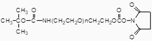 Laysan Bio tBOC-NH-PEG-SC structure image